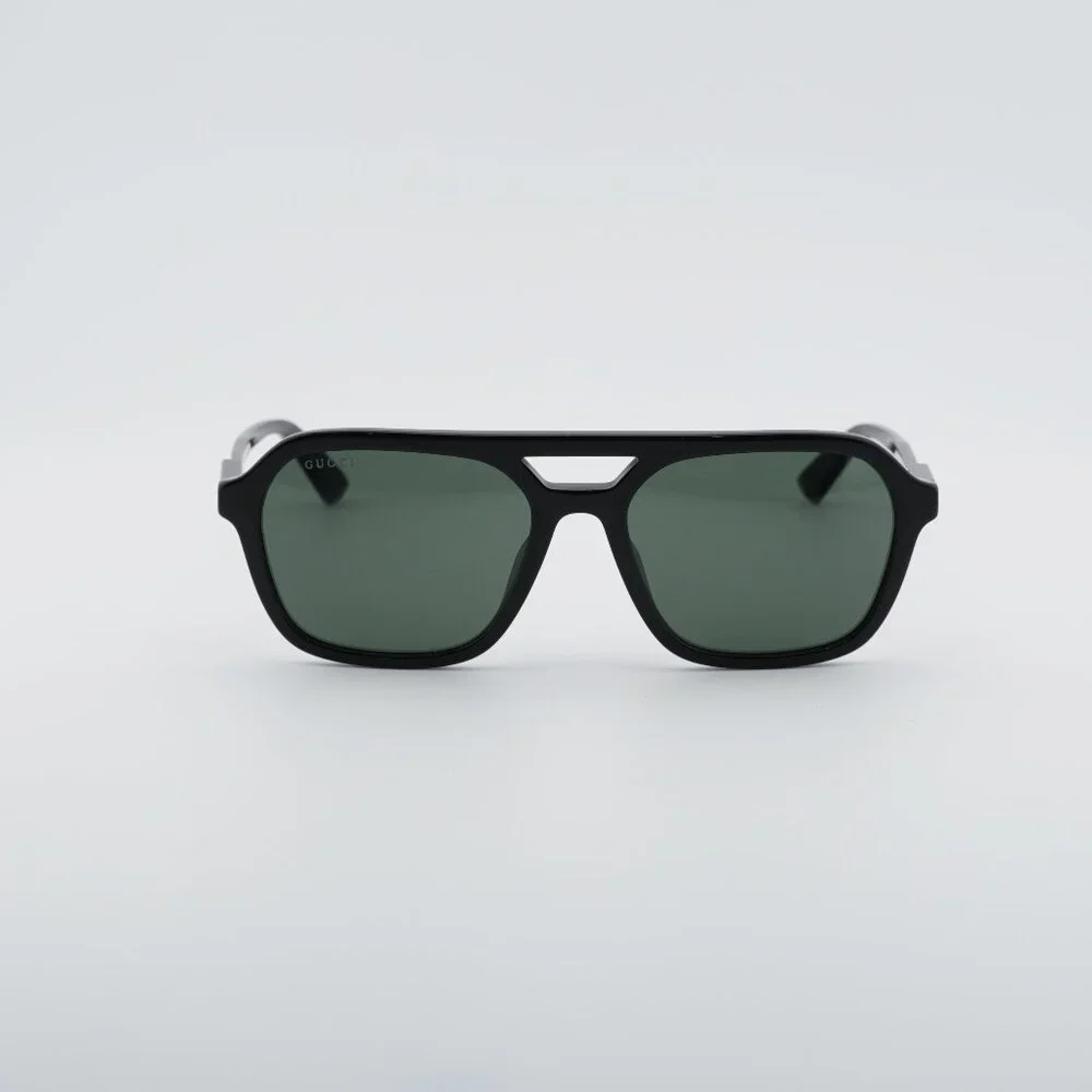 Gucci GG1823SA 001 Sunglasses Black Square Frame, Grey Lenses